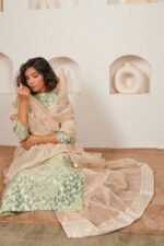 Traditional Embroidered Kurta Sharara Set - Image 3