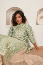 Traditional Embroidered Kurta Sharara Set - Image 4