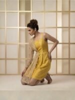 Pep- Women's Mustard Gold Dress - Image 3