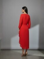 Glam- Women's Red Dress - Image 2