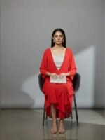 Glam- Women's Red Dress - Image 3