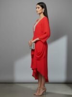 Glam- Women's Red Dress - Image 4