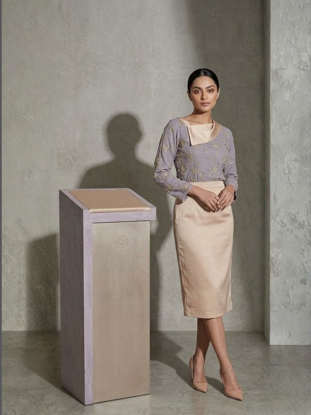 Nishrat Ara (36) Ger- Women's Lavender Skirt & Top - Image 1