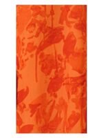 Abstract Orange Kurta Set - Image 4