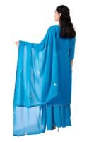 Royal Blue Embroidered Kurta Set - Image 2